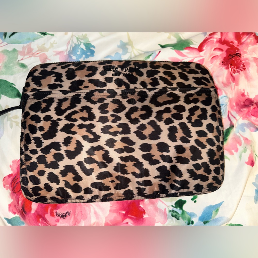 Kate Spade Leopard Print laptop sleeve
